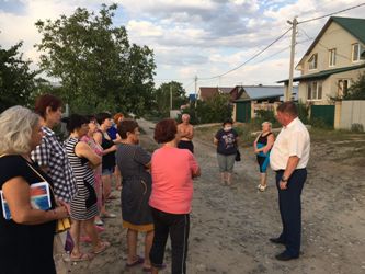 Сергей Агапов встретился с жителями частного сектора поселка Комсомольский